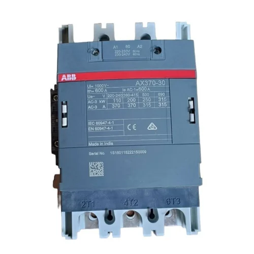 1SFL607074R8011 – Contactor ABB AX370-30-11-80 370A 200kW 220-230V