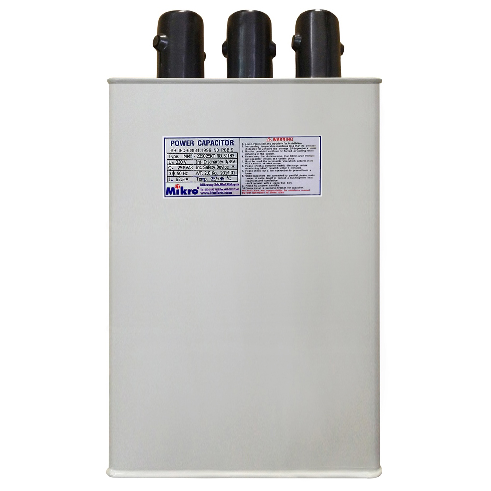 Tụ bù Mikro MMB-445040KT 40kVAr 3 Pha 440V (tụ dầu)